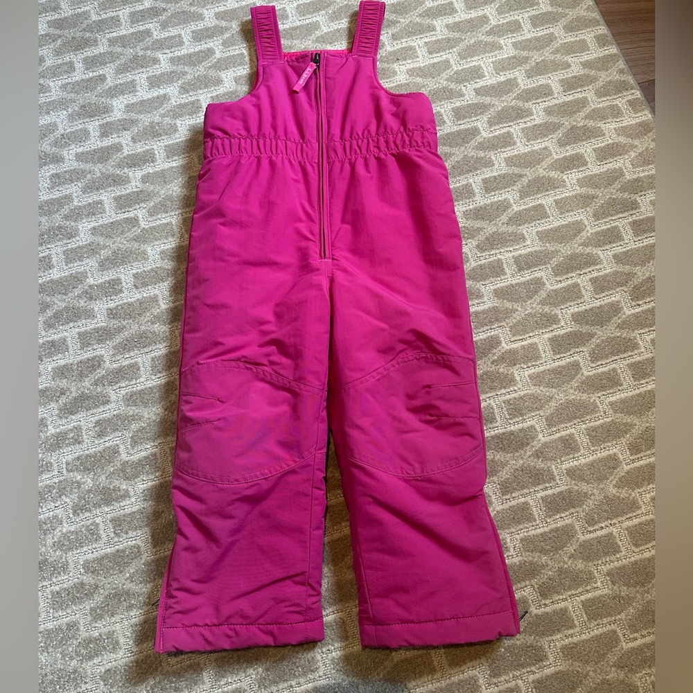 L.L. Bean Sz 4T Snow Bib GUC Pink